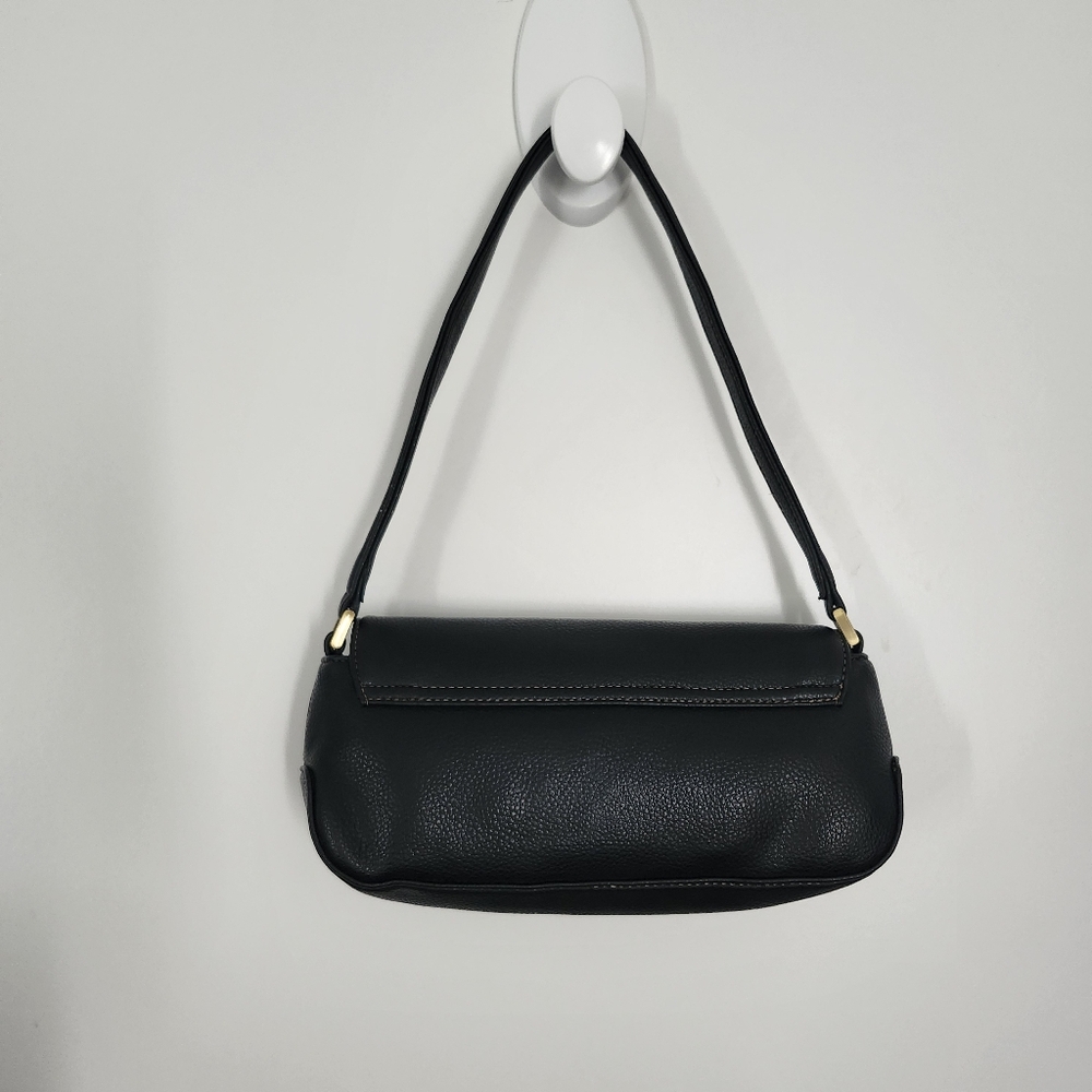 LIZ CLAIBORNE Faux Leather Shoulder Bag Handbag Baguette Y2K Vibe (Read/Look) - Picture 3 of 13